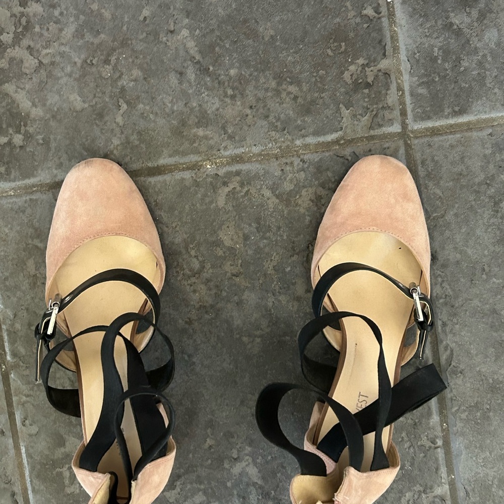 Elegant Pink and Black Women's Shoes